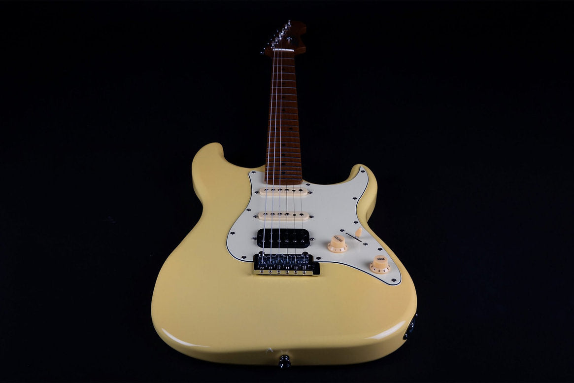 JET JS-400 HSS STRAT STYLE ELECTRIC GUITAR - VINTAGE YELLOW - Joondalup Music Centre