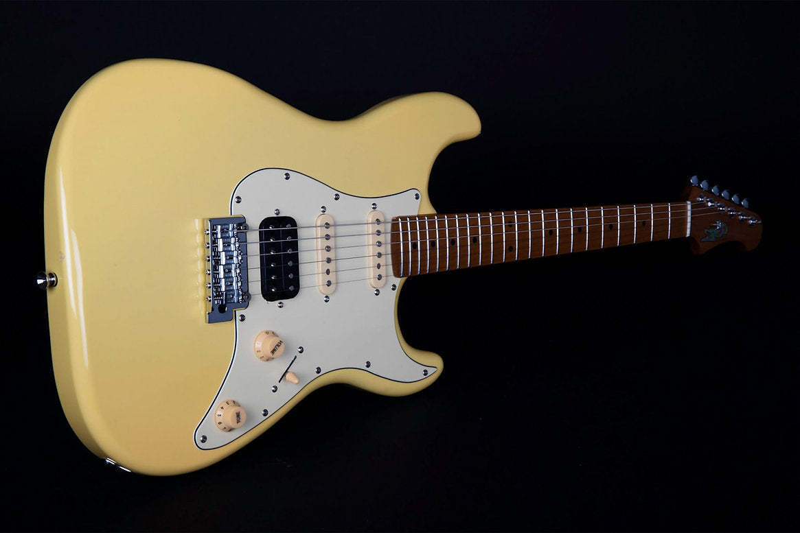 JET JS-400 HSS STRAT STYLE ELECTRIC GUITAR - VINTAGE YELLOW - Joondalup Music Centre