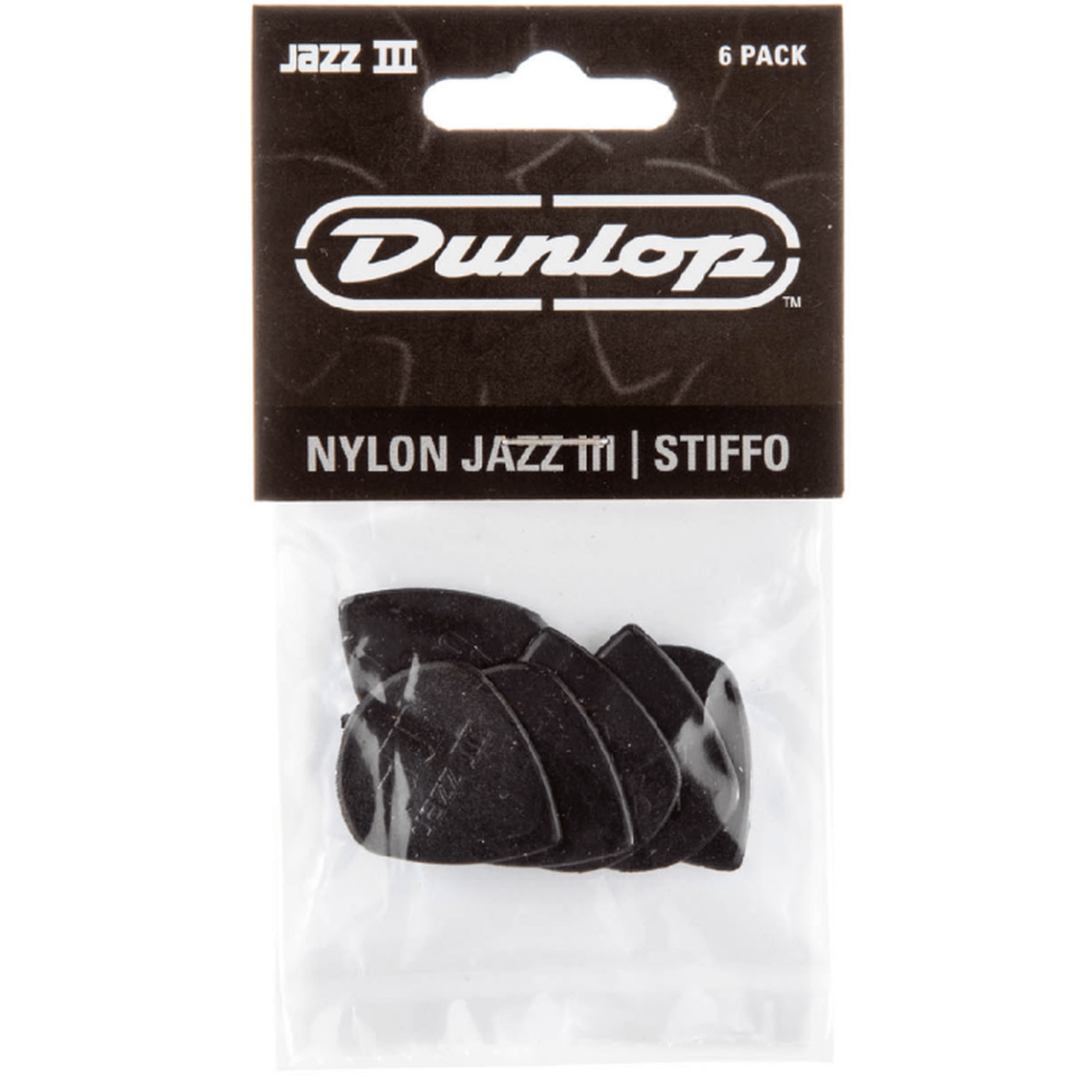 Jim Dunlop JP5BS Nylon Jazz III Stiffo Players Pick Pack - Joondalup Music Centre