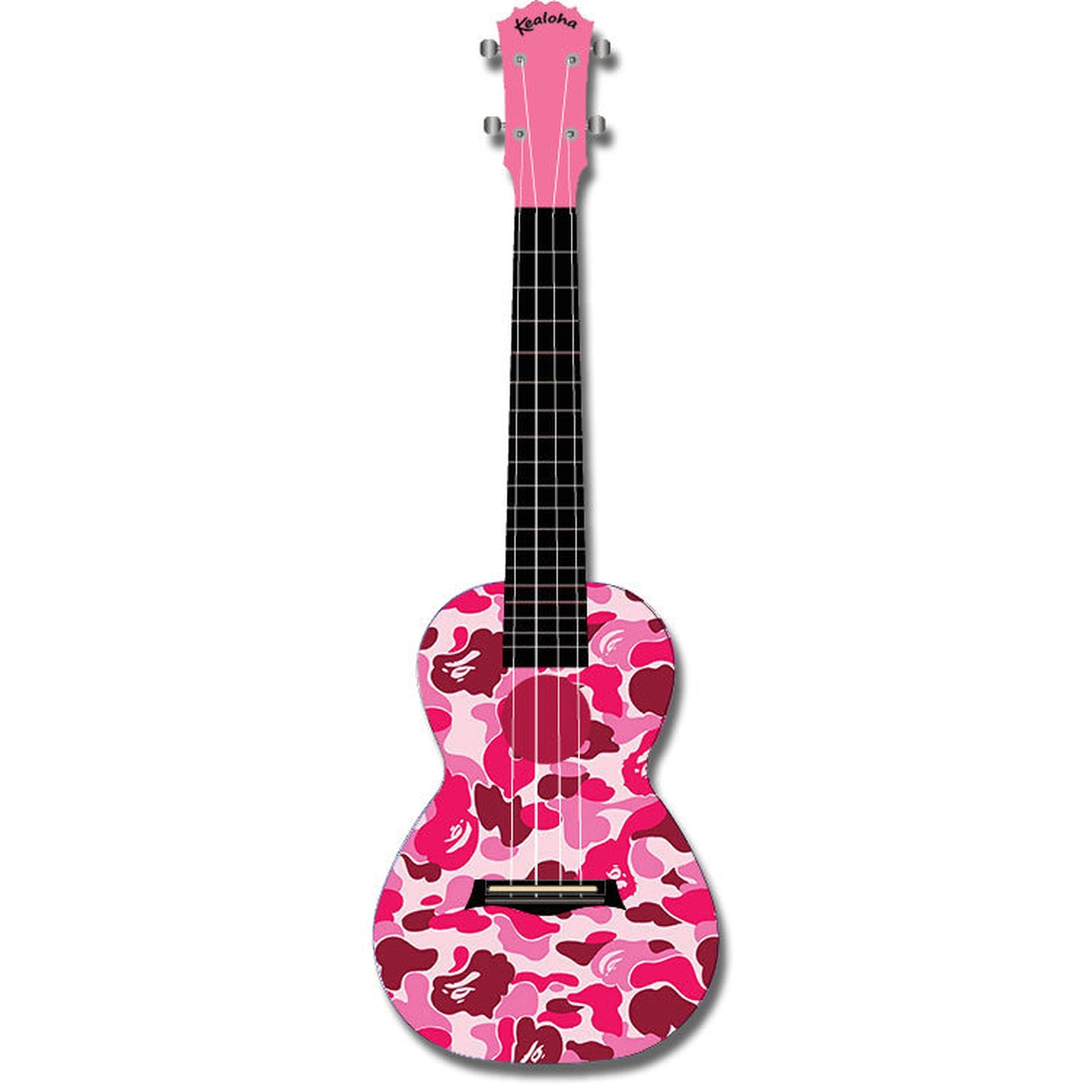 Kealoha Pink Camo Petals Design Concert Ukulele With Pink ABS Resin Body - Joondalup Music Centre