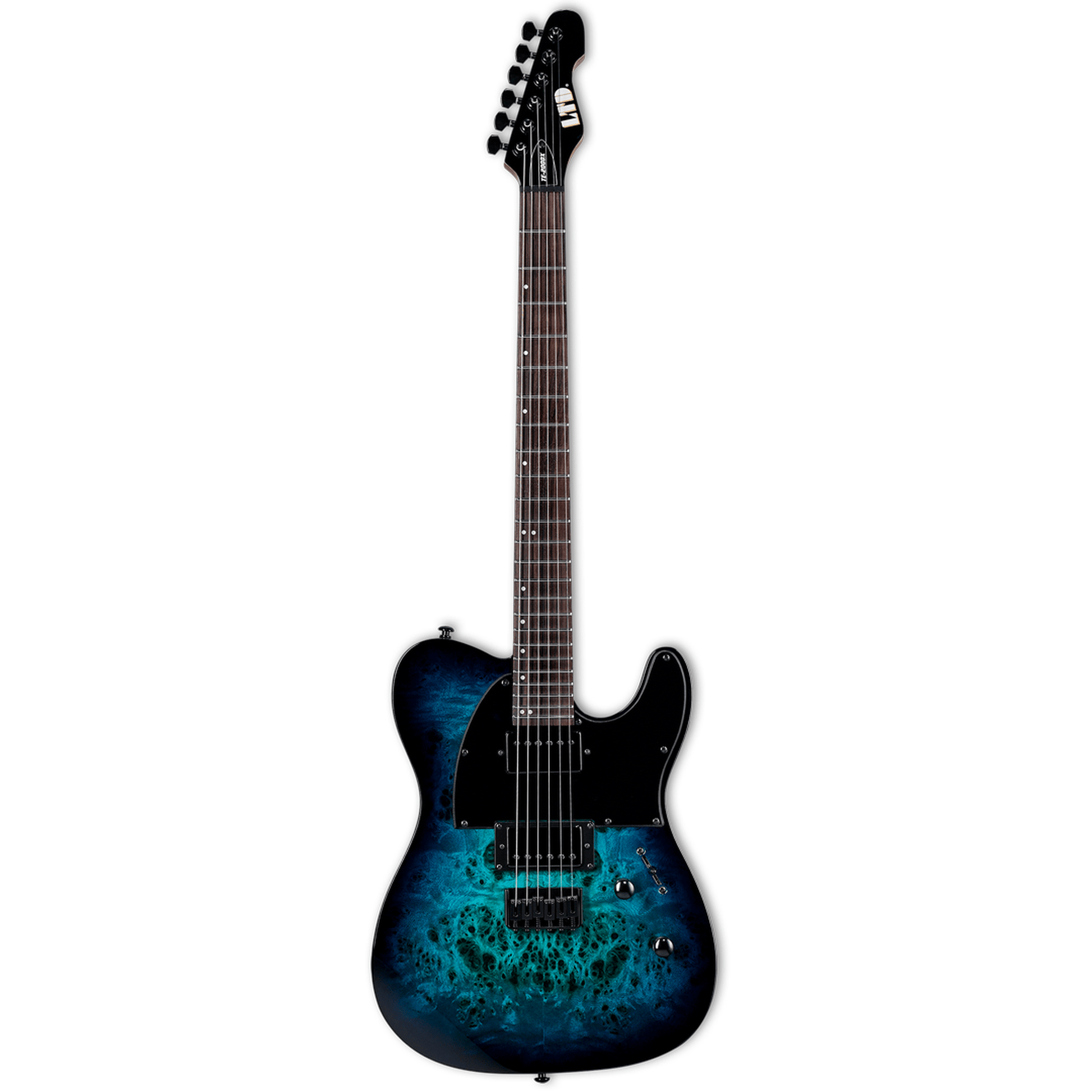 ESP LTD TE-200DX Electric Guitar - Poplar Burl Blue Burst - Joondalup Music Centre