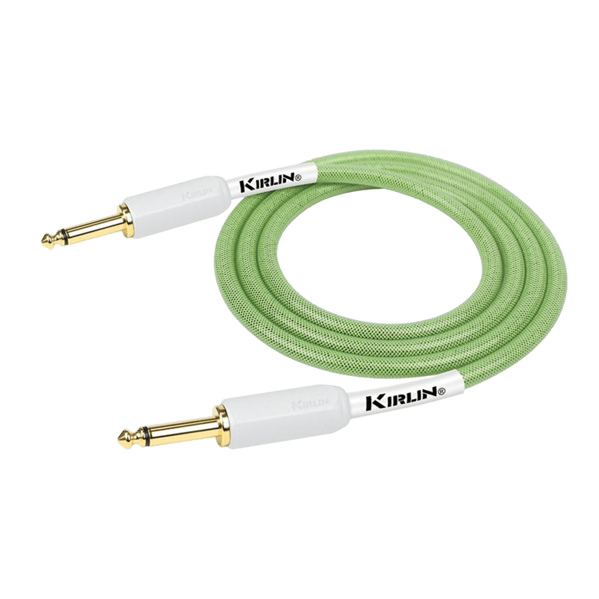 Kirlin KIPW201WGR Instrument Cable 3m - Green - Joondalup Music Centre