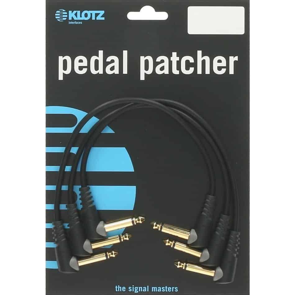 KLOTZ 15CM RIGHT ANGLE PATCH CABLE - 3 PK - Joondalup Music Centre