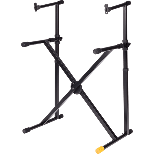 Hercules KS210B: X Braced Double Tier Keyboard Stand - STANDS - [shop-name]