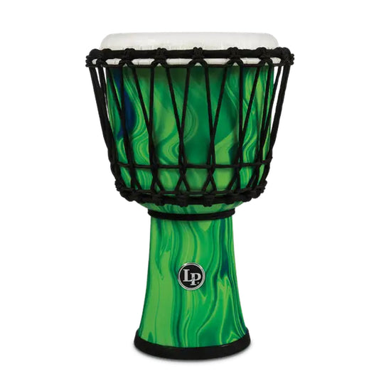 Latin Percussion LP 7 Rope Tuned Circle Djembe - Green Marble