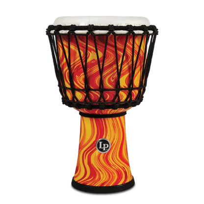 Latin Percussion LP 7 Rope Tuned Circle Djembe - Orange Marble
