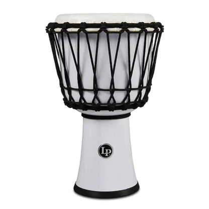 Latin Percussion LP 7 Rope Tuned Circle Djembe - White
