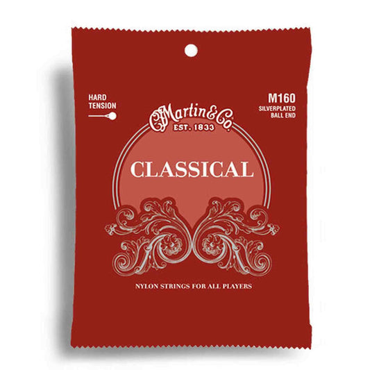 MARTIN CLASSICAL BALL END NYLON CLASSICAL GUITAR STRINGS - HARD TENSION - Joondalup Music Centre