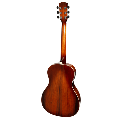 MARTINEZ 31 SERIES DAOWOOD PARLOUR ACOUSTIC/ ELECTRIC GUITAR - AFRICAN BROWN BURST - Joondalup Music Centre