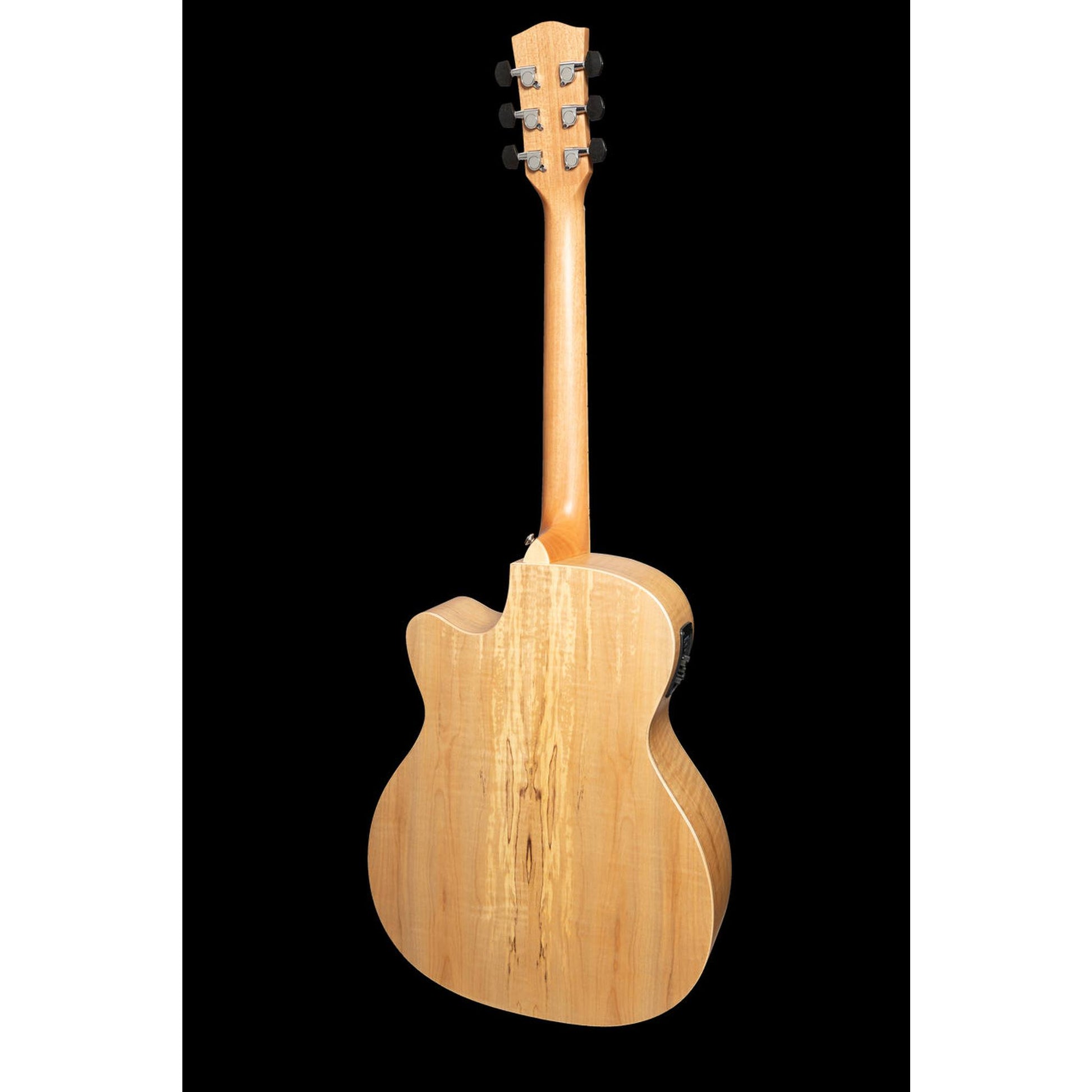 Martinez 31 Series Small Body Spalted Maple Acoustic Guitar - Natural Satin - Joondalup Music Centre