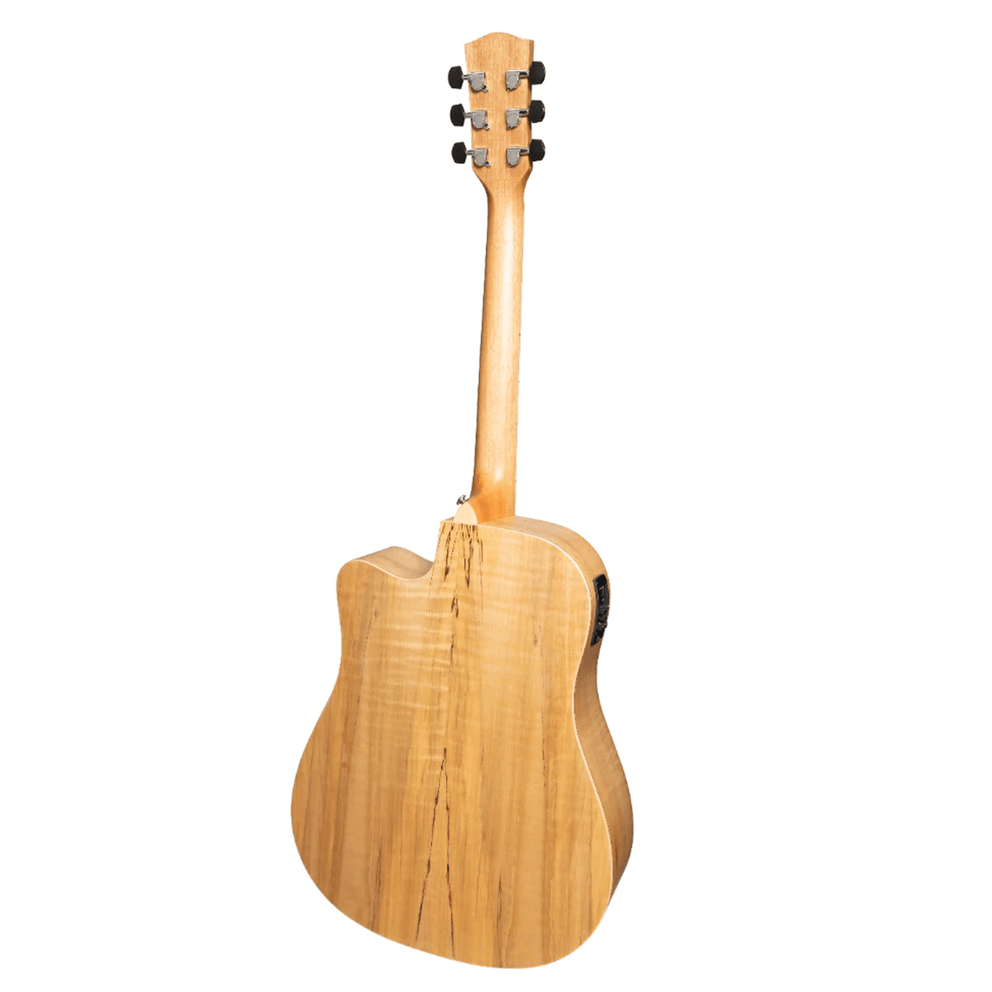 MARTINEZ MDC-31SM-NST SPALTED MAPLE ACOUSTIC GUITAR - SATIN - Joondalup Music Centre