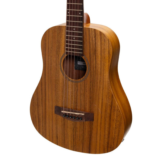 MARTINEZ MIDDY TRAVELLER ACOUSTIC GUITAR (INC PICKUP+TUNER) KOA - Joondalup Music Centre