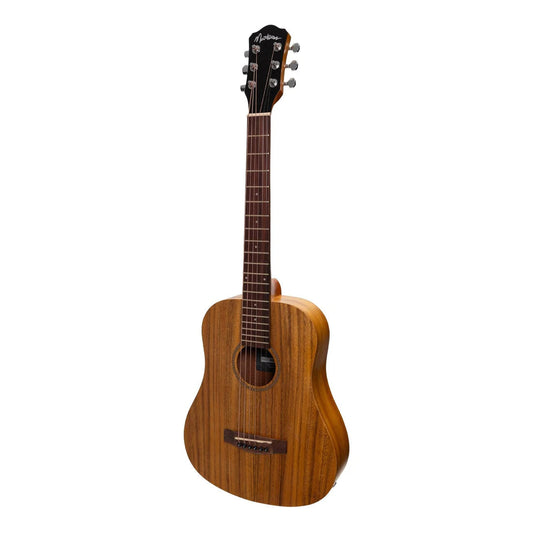 MARTINEZ MIDDY TRAVELLER ACOUSTIC GUITAR (INC PICKUP+TUNER) KOA - Joondalup Music Centre