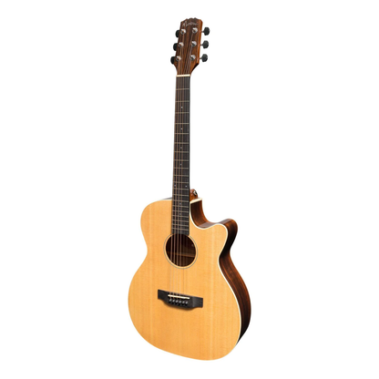 Martinez Southern Star Folk Acoustic Guitar - Natural Gloss (W/Case) - Joondalup Music Centre