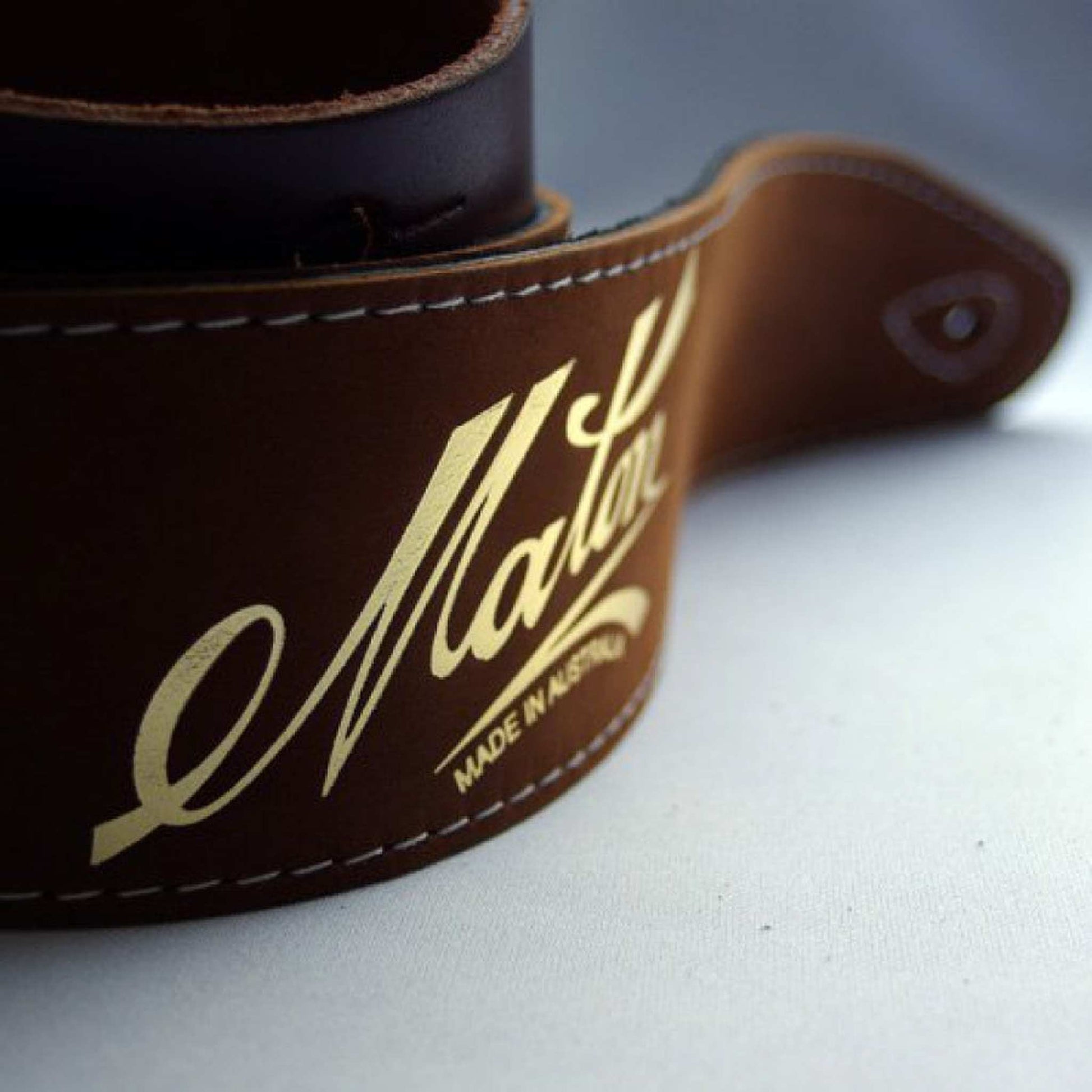 MATON STANDARD GUITAR STRAP - BROWN - Joondalup Music Centre