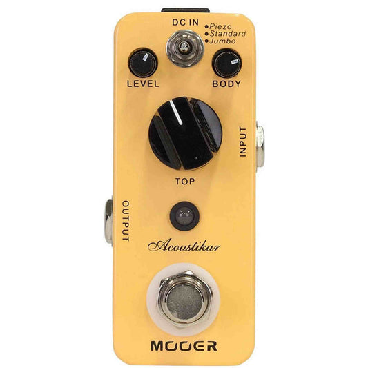 MOOER ACOUSTIKAR ACOUSTIC GUITAR SIMULATOR EFFECTS PEDAL - Joondalup Music Centre