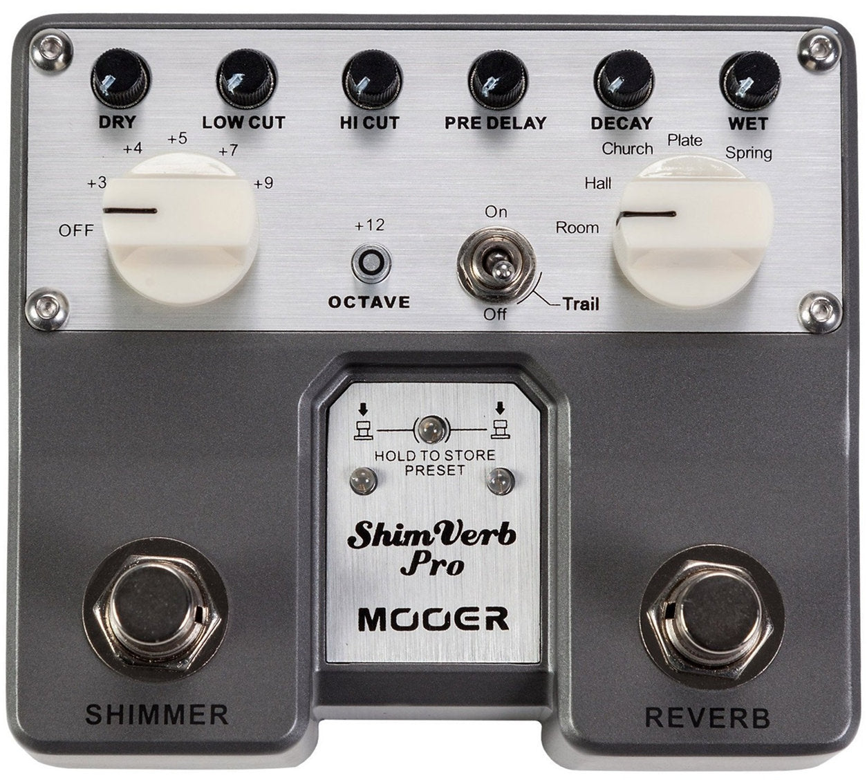 MOOER SHIMVERB PRO REVERB TWIN EFFECTS PEDAL - Joondalup Music Centre