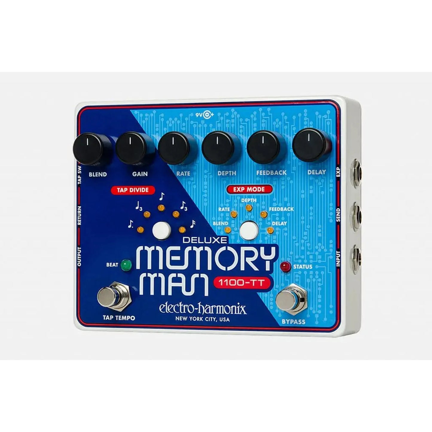 Electro Harmonix EHX Deluxe Memory Man W/Tap Tempo 1100 Effects Pedal