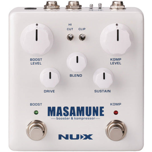 NU-X VERDUGO SERIES MASAMUNE ANALOG COMPRESSOR & BOOSTER EFFECTS PEDAL - Joondalup Music Centre
