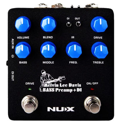 NU-X VERDUGO SERIES MELVIN LEE DAVIS BASS PREAMP & DI PEDAL - Joondalup Music Centre