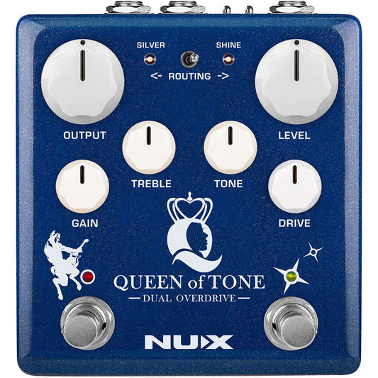NU-X VERDUGO SERIES QUEEN OF TONE DUAL OVERDRIVE EFFECTS PEDAL - Joondalup Music Centre