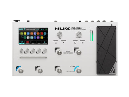 NU-X MG-50Li Versatile Guitar/Bass Modeler & Profiler - White