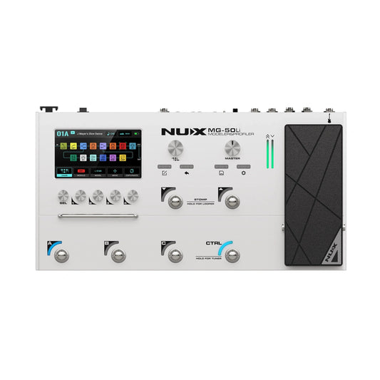 NU-X MG-50Li Versatile Guitar/Bass Modeler & Profiler - White
