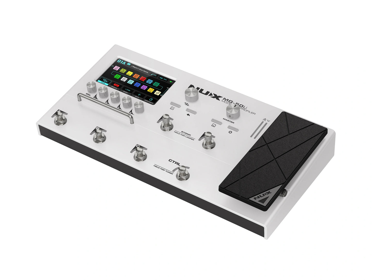 NU-X MG-50Li Versatile Guitar/Bass Modeler & Profiler - White