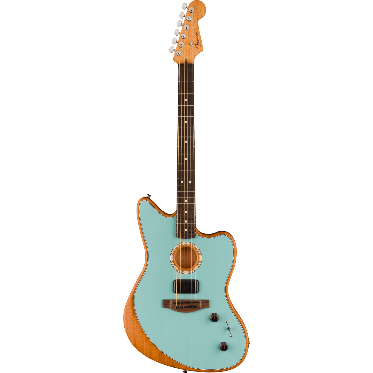 Fender Acoustasonic Player Jazzmaster Hybrid Acoustic Guitar- Ice Blue