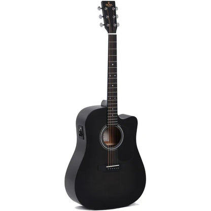 Sigma DMCE-BKB Dreadnought Acoustic Guitar - Black