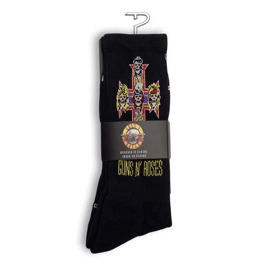 Guns N Roses Socks - Appetite For Destruction - Large - Black - Joondalup Music Centre