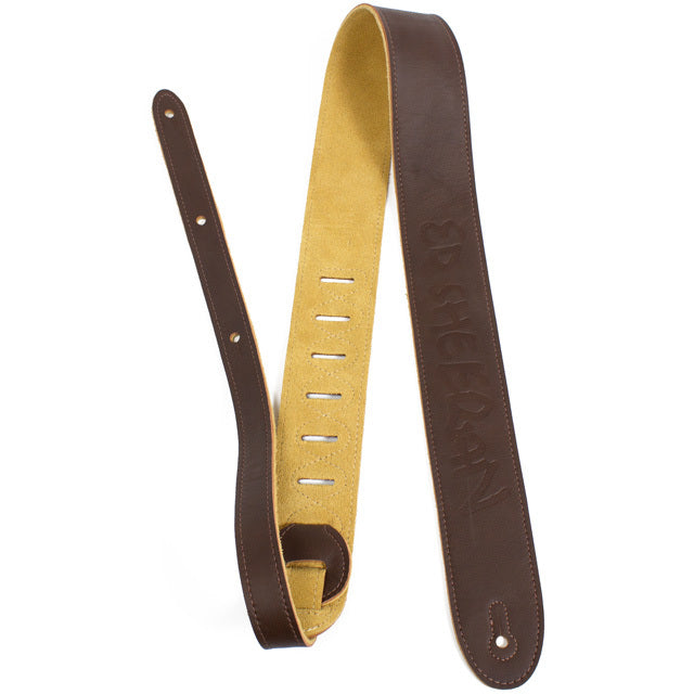 PERRIS ED SHEERAN DELUXE SOFT ITALIAN LEATHER STRAP BROWN - Joondalup Music Centre