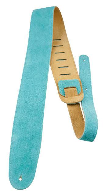 Perris Soft Suede Guitar Strap Teal - Joondalup Music Centre