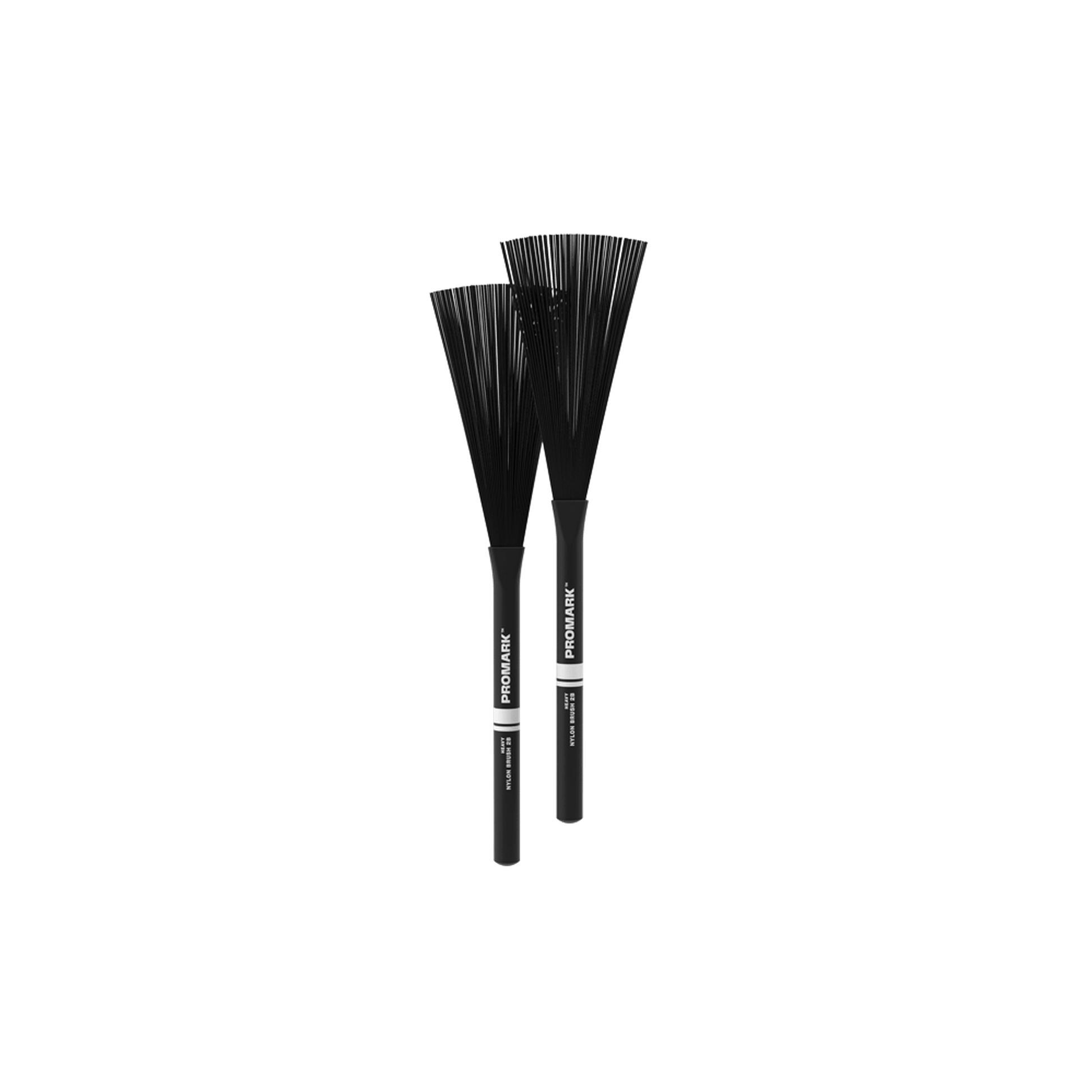 Promark PMNB2B Heavy Nylon Brushes 2B Black - DRUM STICKS, BRUSHES & MALLETS - [shop-name]