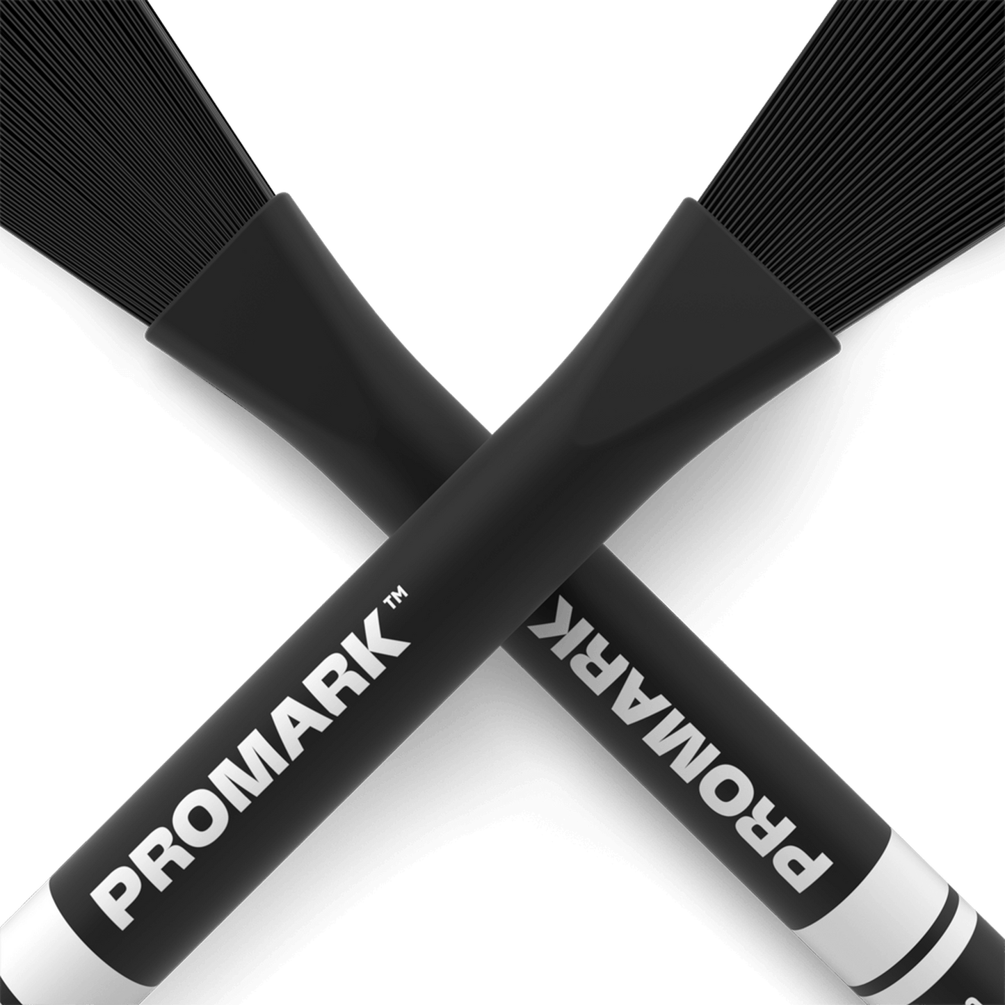 Promark PMNB2B Heavy Nylon Brushes 2B Black - DRUM STICKS, BRUSHES & MALLETS - [shop-name]