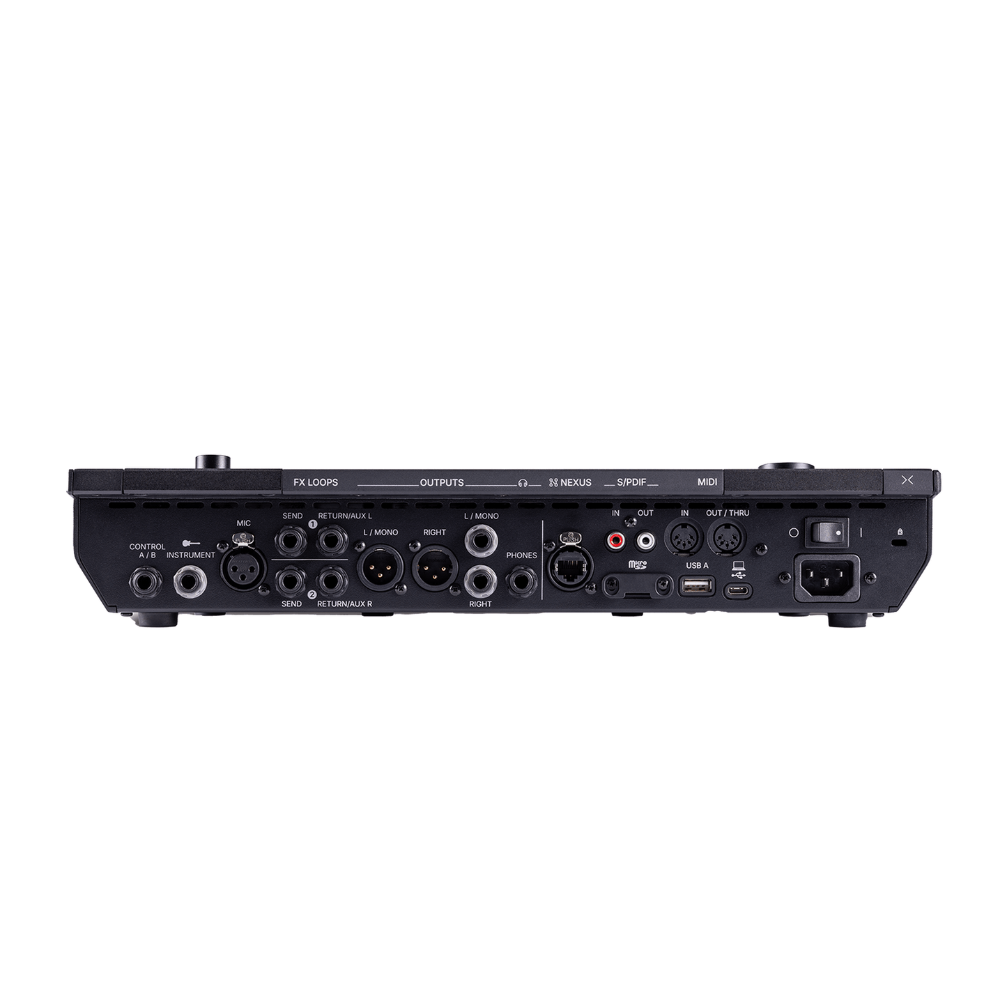 Line 6 Helix Stadium Floor Multi-Effects Processor rear panel
