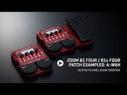Zoom B1 FOUR Bass Multi-Effects Pedal