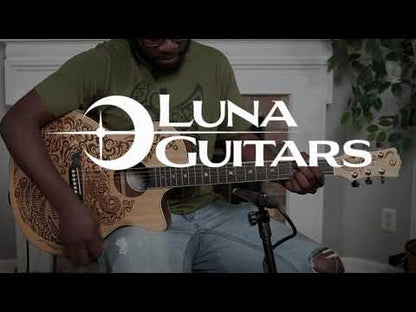 Luna Henna Paradise Electric Acoustic Guitar