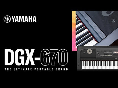 Yamaha DGX670 Digital Piano (Plus Legs and Pedal Assembly) - White