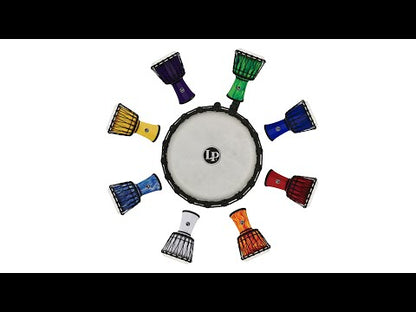 Latin Percussion LP 7 Rope Tuned Circle Djembe - Blue