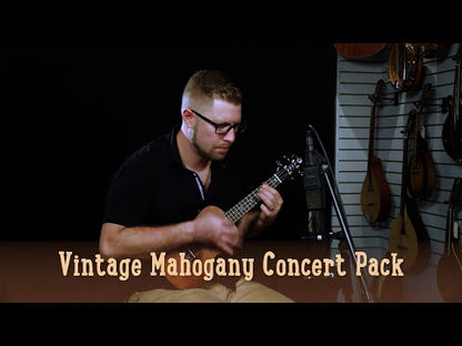 Luna Uke Vintage Mahogany Concert Pack