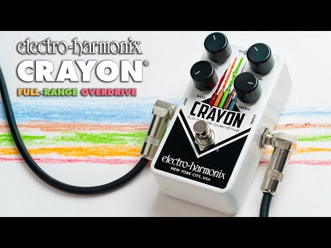 Electro Harmonix Crayon 69 Vertical Green Full Range Overdrive Effects Pedal