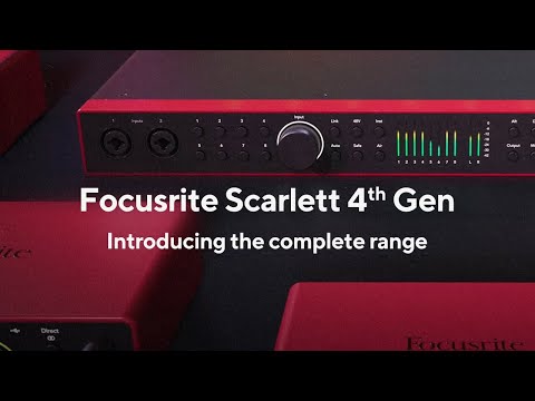 Focusrite Scarlett 18i16 4th Gen USB Audio Interface from Joondalup Music Centre 2