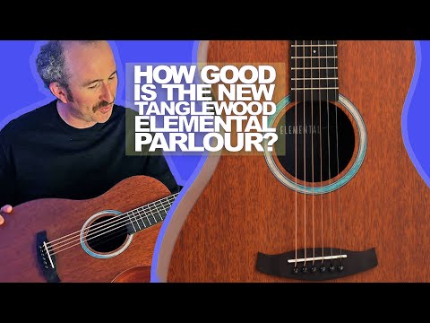 Tanglewood Elemental Solid Mahogany Top SuperFolk C/E Guitar video
