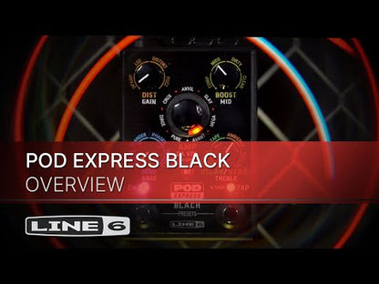 Line 6 POD Express Compact Guitar Multi Effect Pedal - Black Edition