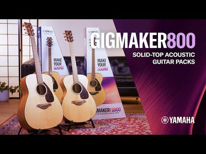 Yamaha Gigmaker FS800NT Acoustic Guitar Pack