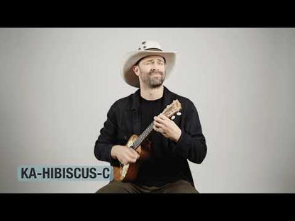 Kala Hibiscus Concert Ukulele w/Bag