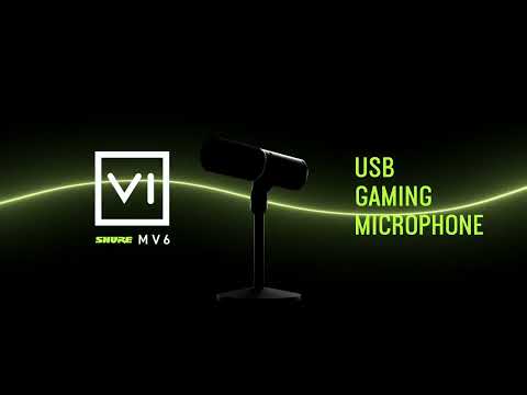 Shure MV6 USB Gaming and Speech Microphone; Black – Joondalup