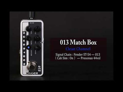 Mooer 'Matchbox 013' Digital Micro Preamp Guitar Effects Pedal