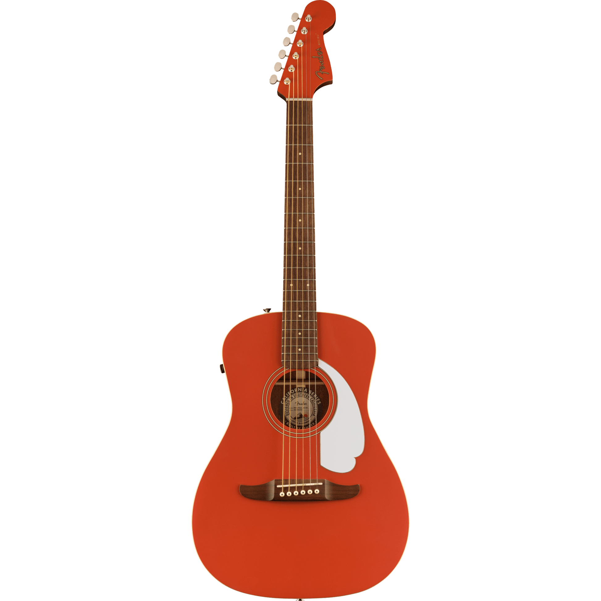 Fender - Malibu Player Acoustic Guitar - Fiesta Red-ACOUSTIC GUITAR-Joondalup Music Centre